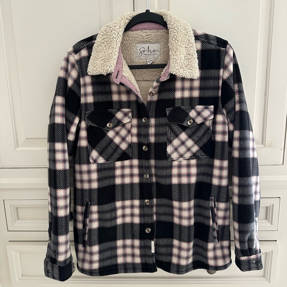 Soho Threads Cream Sherpa Jacket s/p